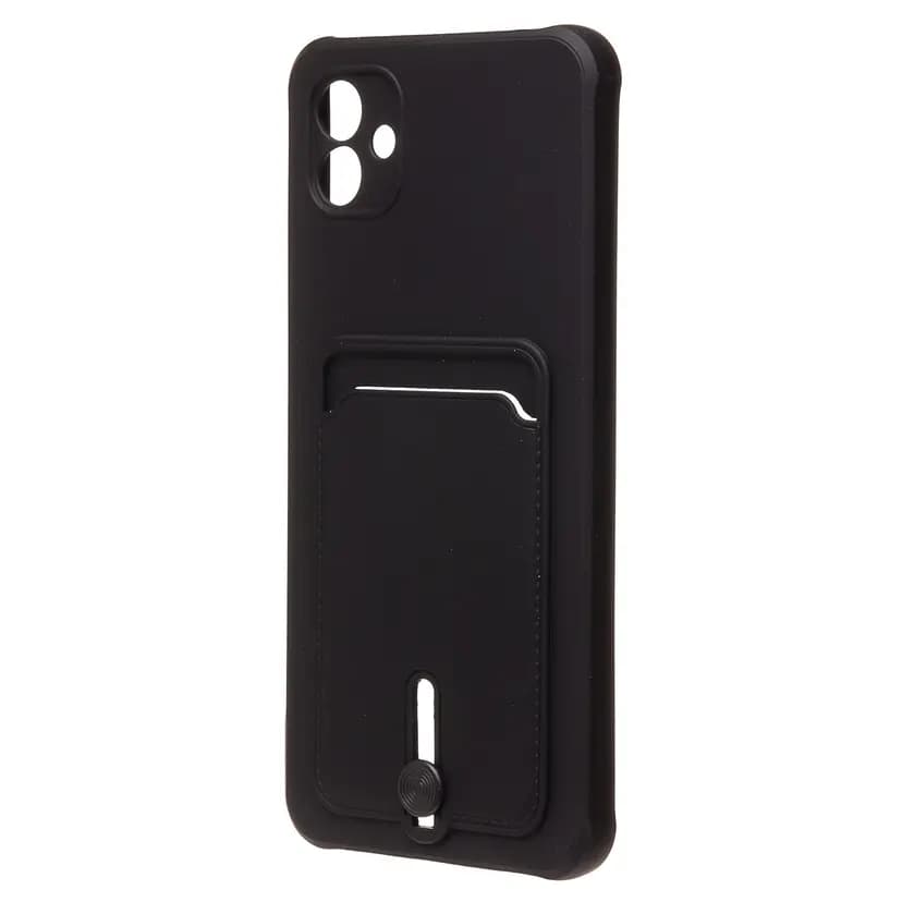 Чехол-накладка с картхолдером - SC304 для Samsung Galaxy A04/A04e (black)