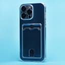 Чехол-накладка с картхолдером - SC276 для Apple iPhone 15 Pro Max (transparent)  — фото 1