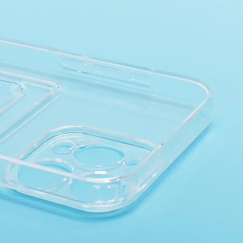 Чехол-накладка с картхолдером - SC276 для Apple iPhone 15 Pro Max (transparent) — фото 2