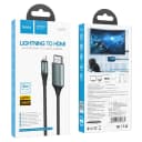 Кабель Apple lightning - HDMI - Hoco UA15 (200 см) (gray)  — фото 1