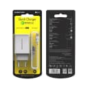 Адаптер сетевой - Borofone BA21A Long 18W QC3.0 (USB) + кабель USB - Type-C (white)  — фото 1