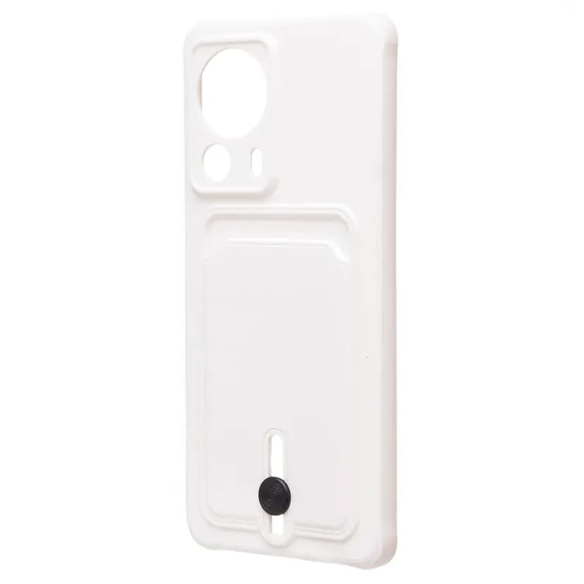 Чехол-накладка с картхолдером - SC304 для Xiaomi 13 lite (white)