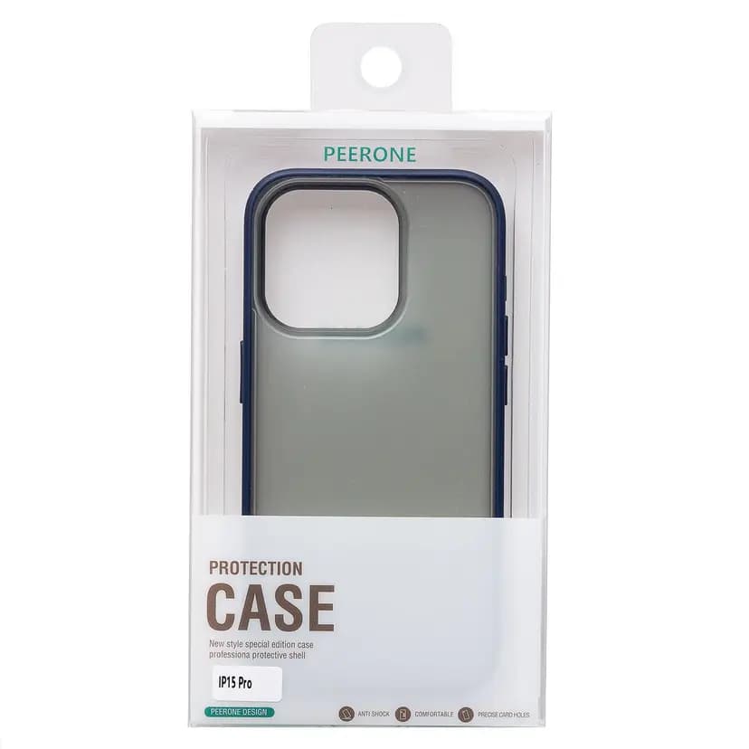 Чехол-накладка - PC035 для Apple iPhone 15 Pro (blue) 