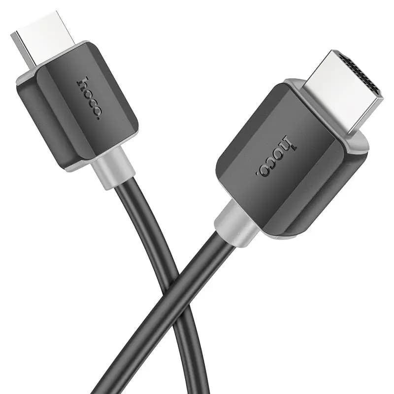Кабель HDMI - HDMI ver. 2.0 - Hoco US08 (100 см) (black) — фото 2