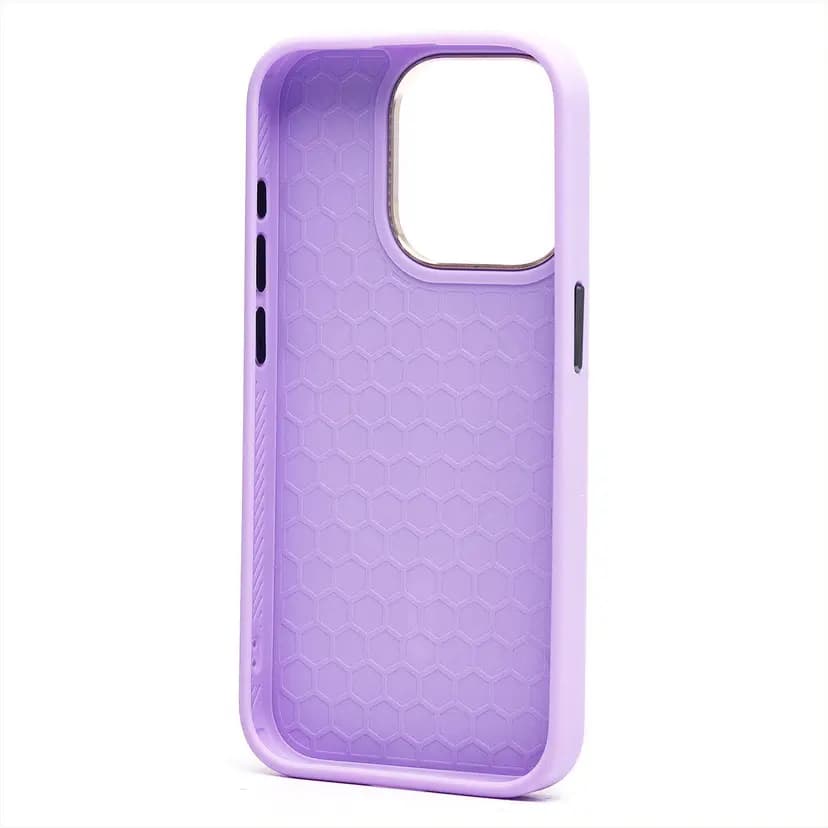 Чехол-накладка - SM023 SafeMag для Apple iPhone 15 Pro (light violet)  — фото 2