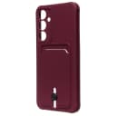Чехол-накладка с картхолдером - SC304 для Samsung Galaxy A55 (bordo)  — фото 1