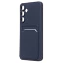 Чехол-накладка с картхолдером - SC337 для Samsung Galaxy A55 (dark blue)  — фото 1