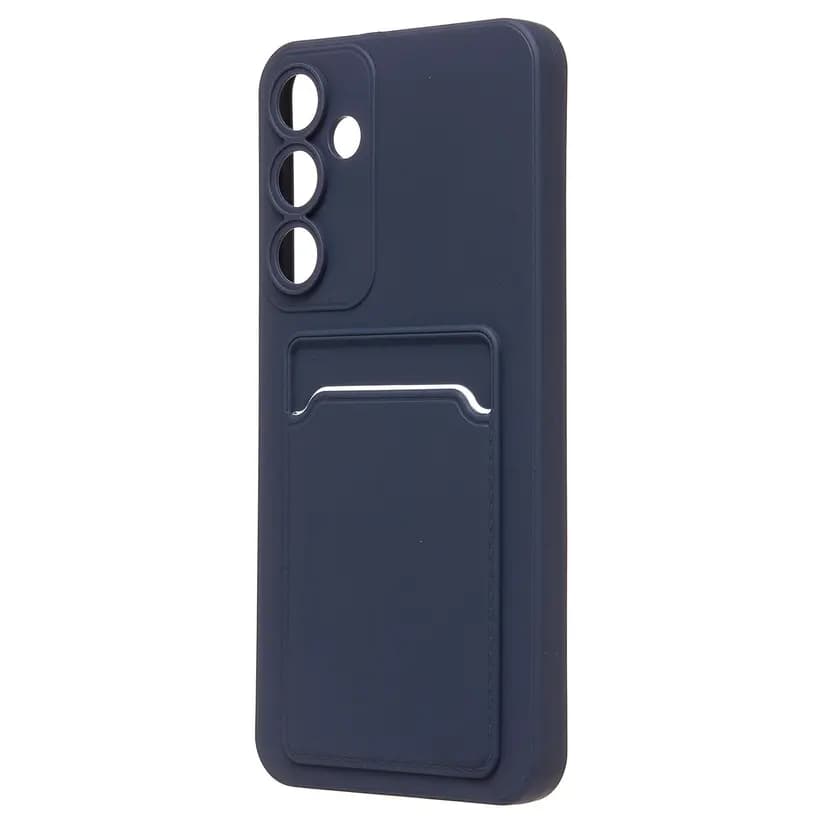 Чехол-накладка с картхолдером - SC337 для Samsung Galaxy A55 (dark blue) 