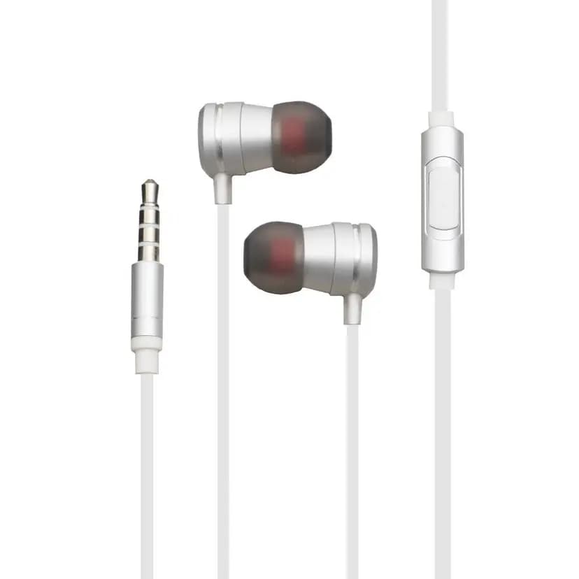 Наушники проводные 3.5 jack - Hoco M16 Ling Sound Metal (silver)  — фото 2
