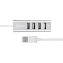 Хаб USB - 4 USB - Hoco HB1 (80 см) (silver)  — фото 2