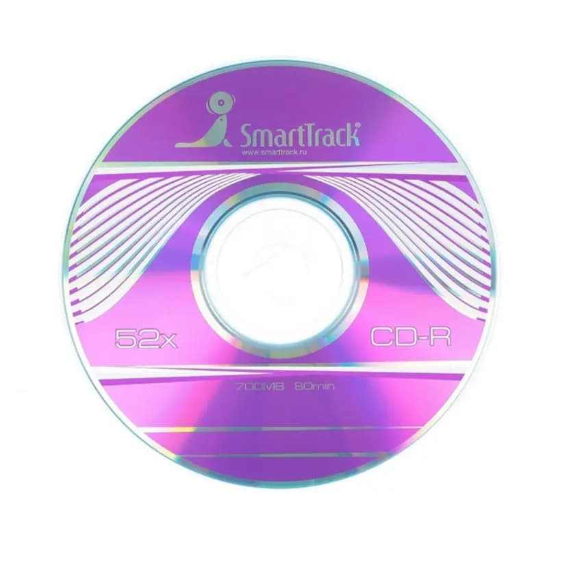 Диск оптический - SmartTrack CD-R 700Mb 52x (pink)  — фото 2