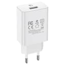 Адаптер сетевой - Borofone BA21A Long 18W QC3.0 (USB) (white)  — фото 2