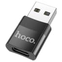 Адаптер USB - Type-C - Hoco UA17 (black)  — фото 2