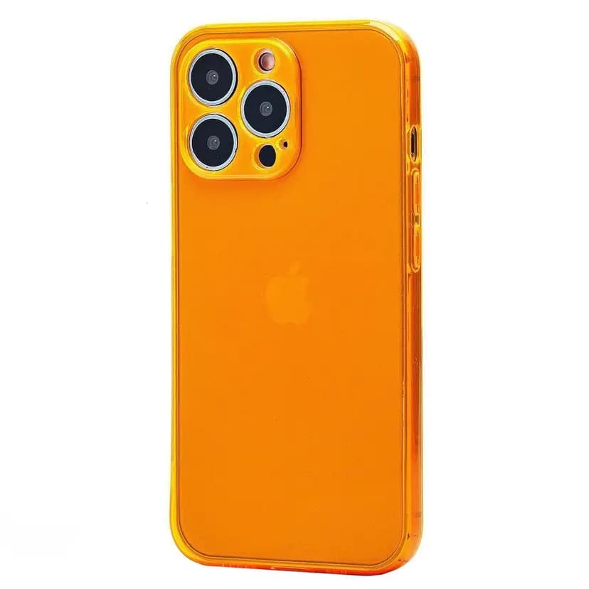 Чехол-накладка - SC344 для Apple iPhone 13 Pro (transparent/orange) 