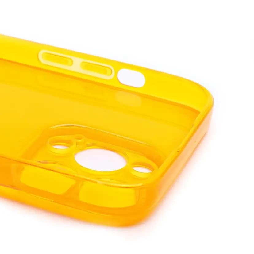 Чехол-накладка - SC344 для Apple iPhone 14 Pro Max (transparent/orange)  — фото 2