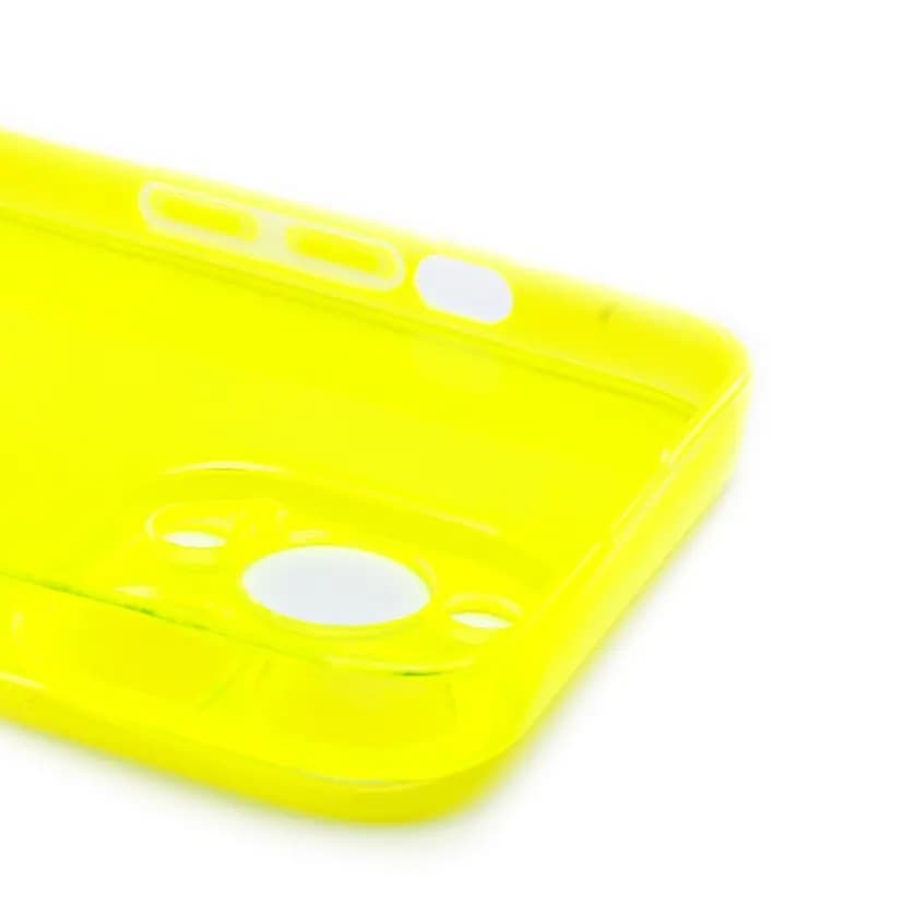 Чехол-накладка - SC344 для Apple iPhone 14 Pro Max (transparent/yellow) — фото 2
