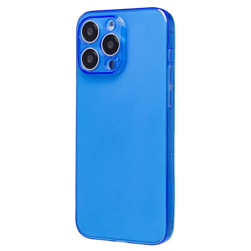 Чехол-накладка - SC344 для Apple iPhone 15 Pro Max (transparent/blue) 