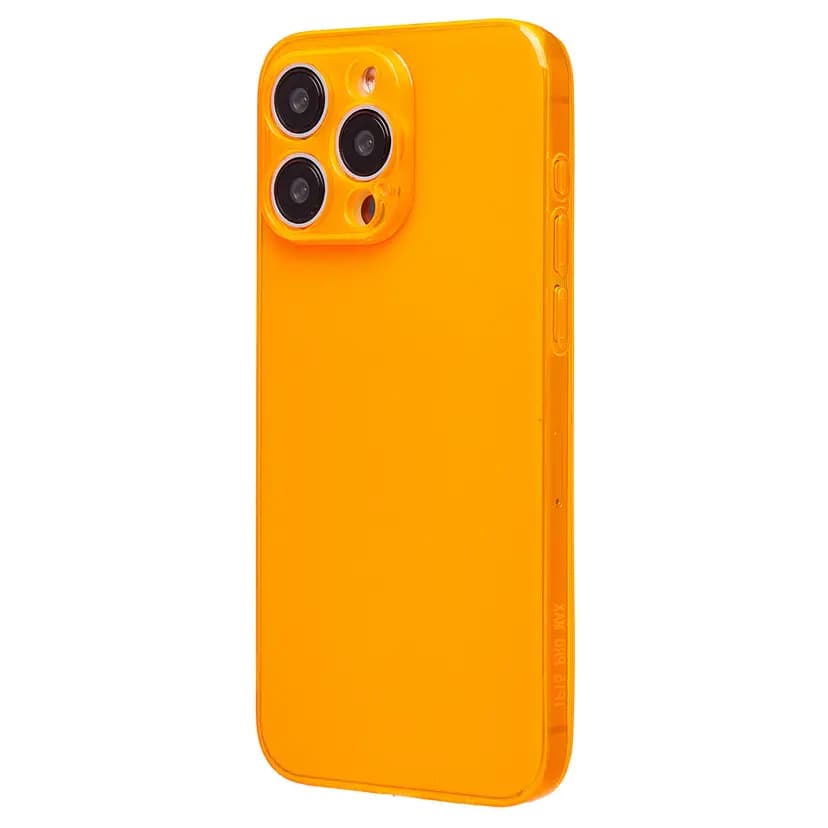 Чехол-накладка - SC344 для Apple iPhone 15 Pro Max (transparent/orange) 