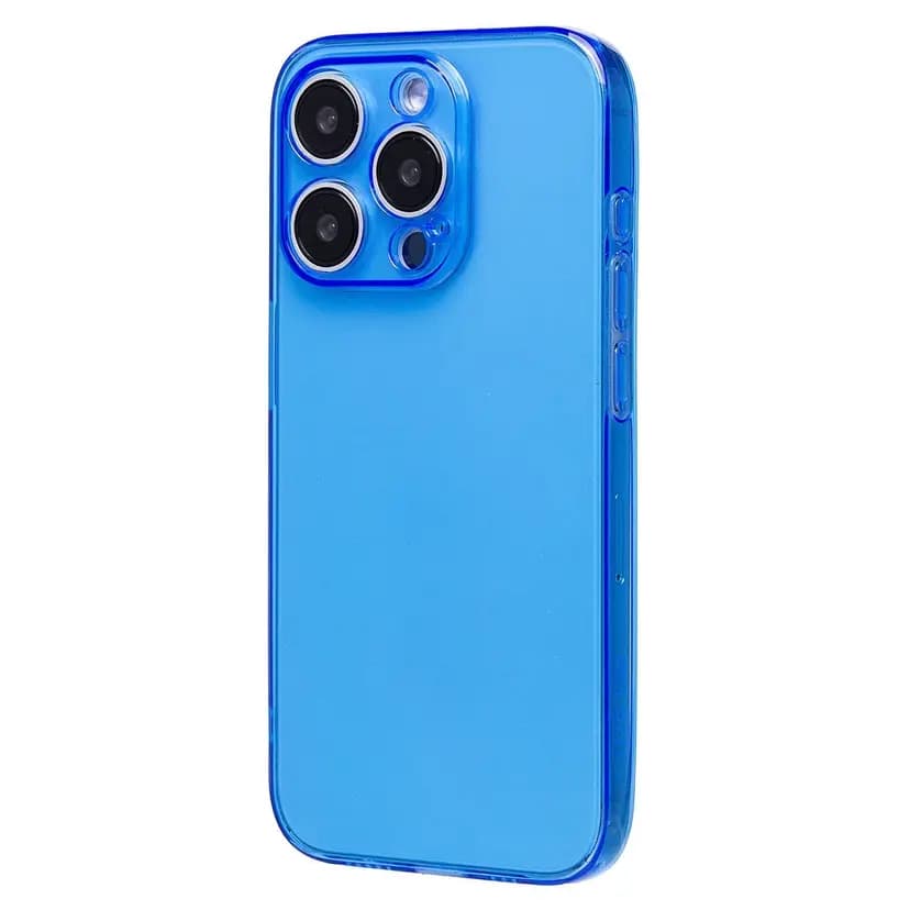 Чехол-накладка - SC344 для Apple iPhone 15 Pro (transparent/blue)