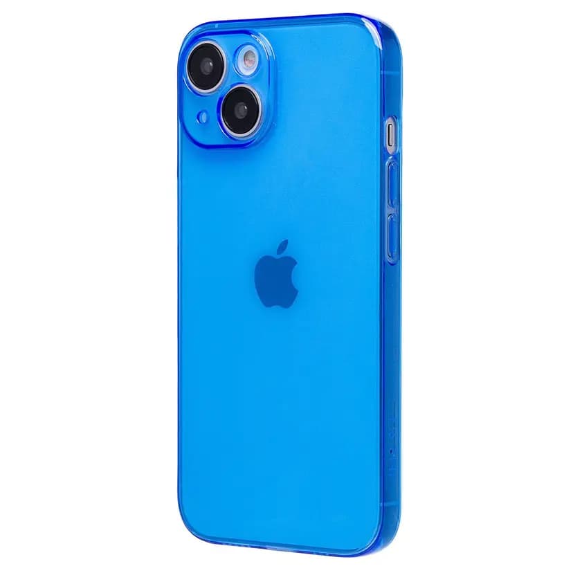 Чехол-накладка - SC344 для Apple iPhone 15 (transparent/blue)