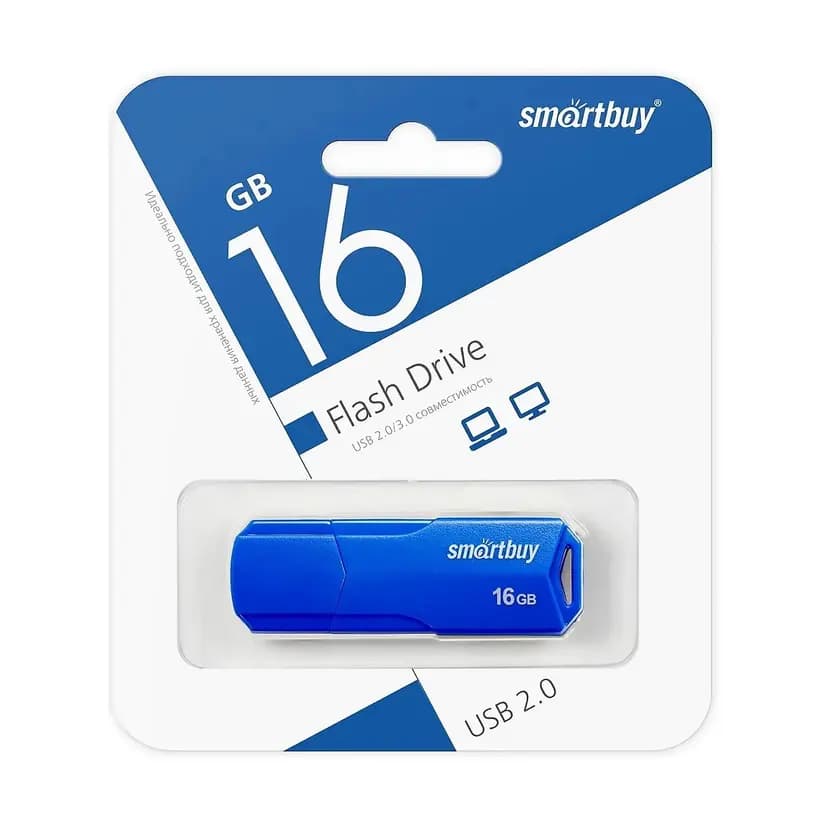 Флэш-накопитель USB 32Gb - Smartbuy Clue (blue) 
