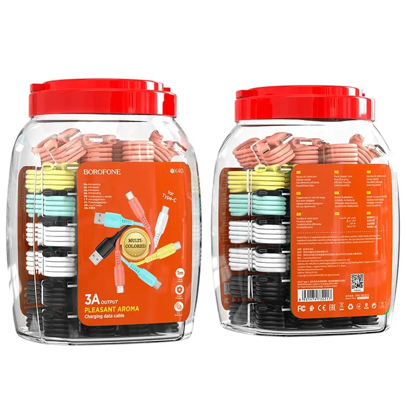 Кабель USB - Type-C - Borofone BX40 Aroma (1 шт) (в ассортименте) 