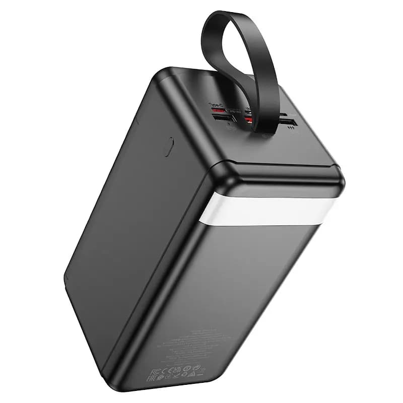 Внешний аккумулятор 90000mAh - Hoco J123D 22.5W PD+QC3.0 (Micro-USB/2xType-C/Apple lightning/3xUSB) (black) — фото 3