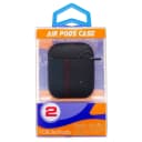 Чехол - Luxo Creative PC120 для кейса Apple AirPods 1/2 (black/blue)  — фото 1