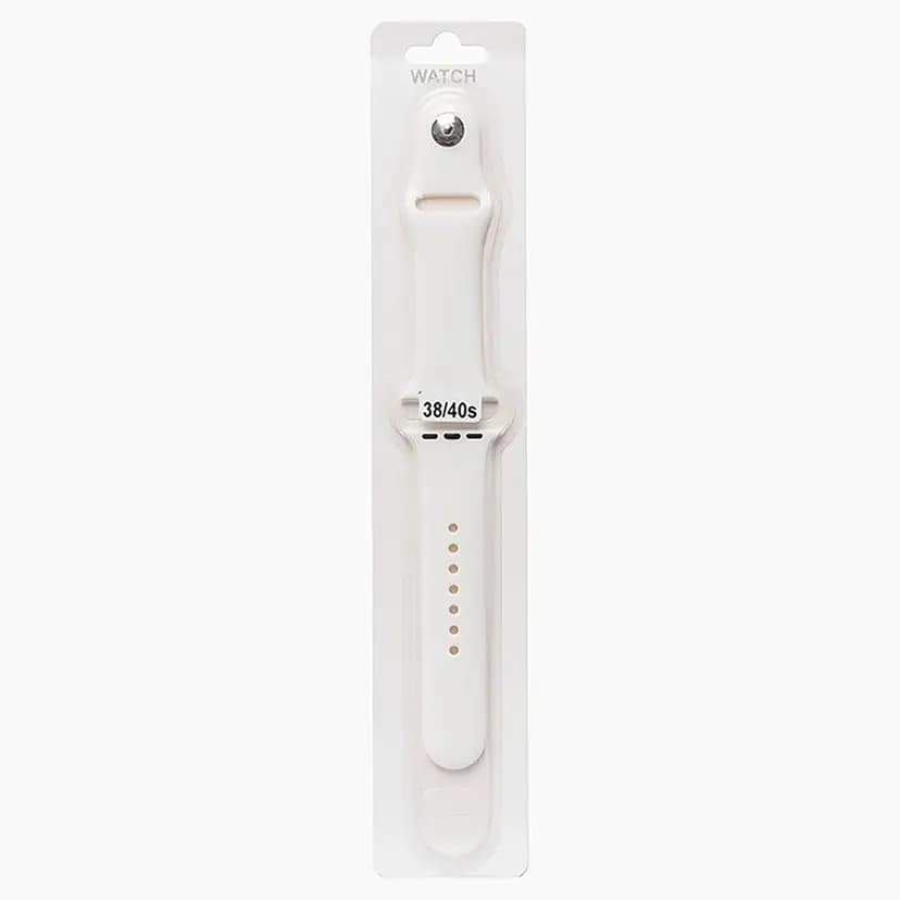Ремешок на кнопке - Sport Band для Apple Watch 38/40/41 мм (S) (white) 