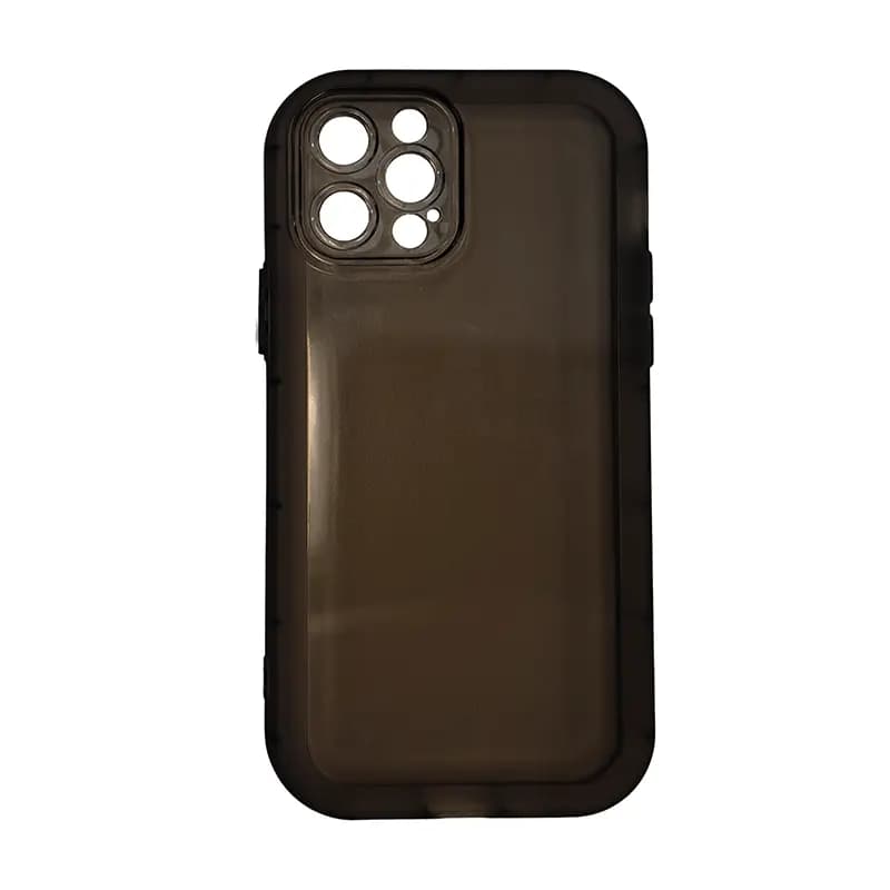 Чехол-накладка - SC200 для Apple iPhone 12 Pro (transparent black)