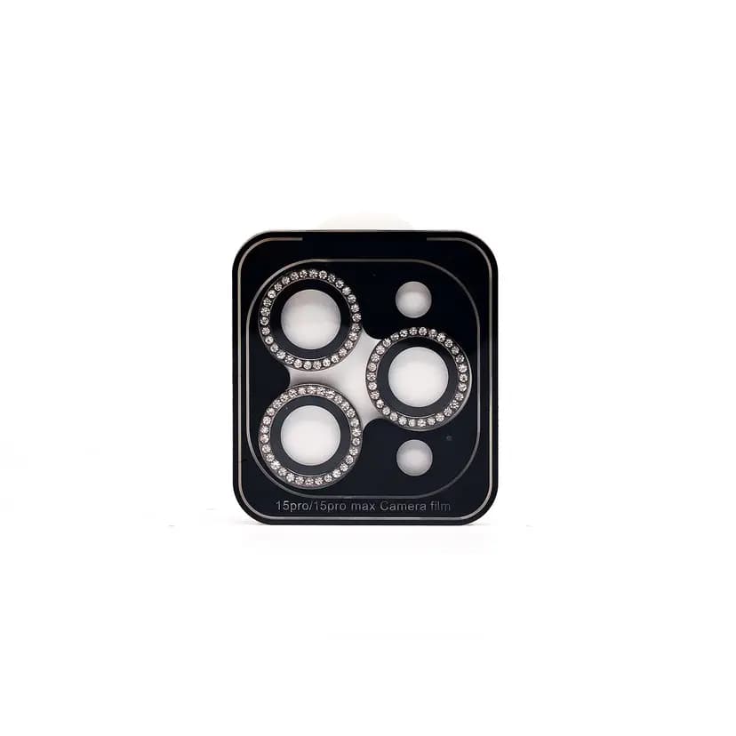 Защитное стекло камеры - CG04 для Apple iPhone 15 Pro/15 Pro Max (black)  — фото 2
