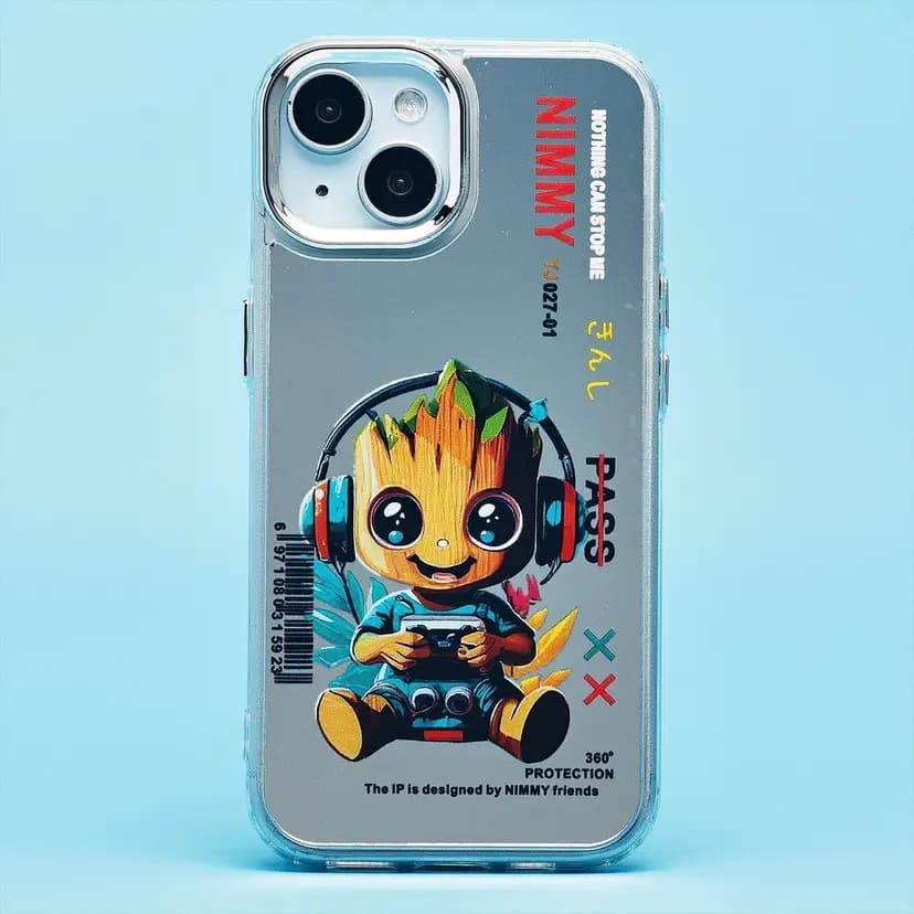 Чехол-накладка - PC092 для Apple iPhone 15 (print groot)