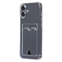 Чехол-накладка с картхолдером - SC276 для Apple iPhone 16 Plus (transparent)  — фото 1