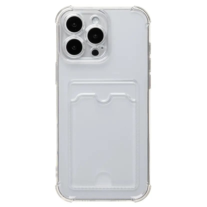 Чехол-накладка с картхолдером - SC276 для Apple iPhone 16 Pro Max (transparent) — фото 2