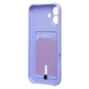 Чехол-накладка с картхолдером - SC304 для Apple iPhone 16 Plus (light violet)  — фото 2