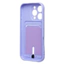 Чехол-накладка с картхолдером - SC304 для Apple iPhone 16 Pro (light violet)  — фото 2