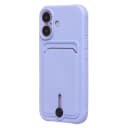 Чехол-накладка с картхолдером - SC304 для Apple iPhone 16 (light violet)  — фото 1