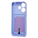 Чехол-накладка с картхолдером - SC304 для Redmi 13 4G (light violet)  — фото 2