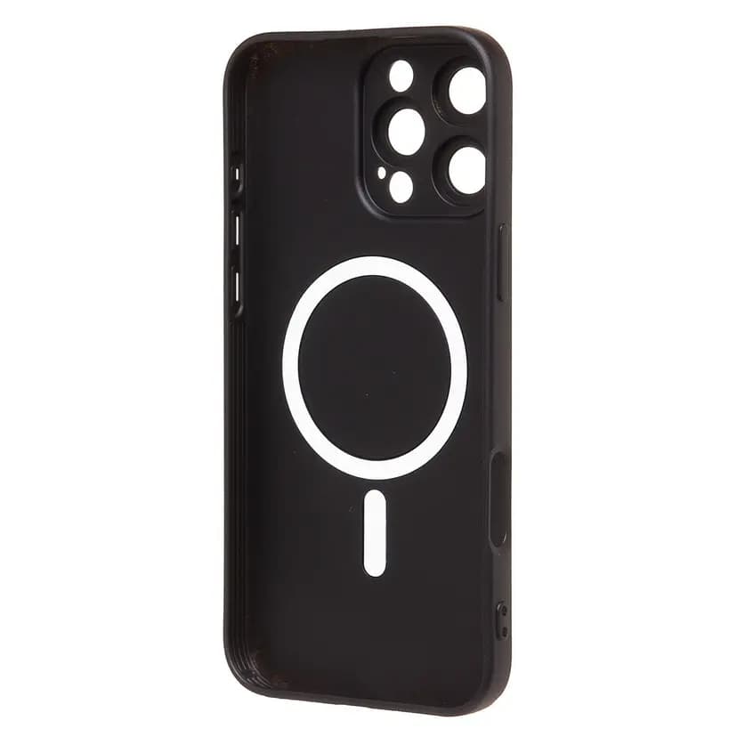 Чехол-накладка - SM020 Matte SafeMag для Apple iPhone 16 Pro Max (black)  — фото 2