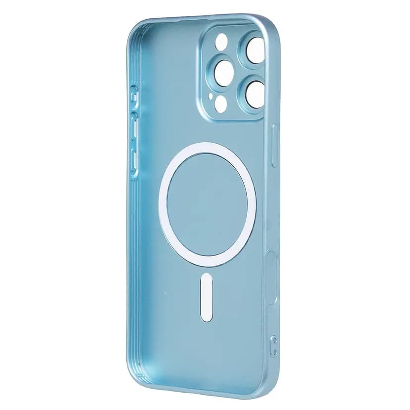 Чехол-накладка - SM020 Matte SafeMag для Apple iPhone 16 Pro Max (light blue)  — фото 2