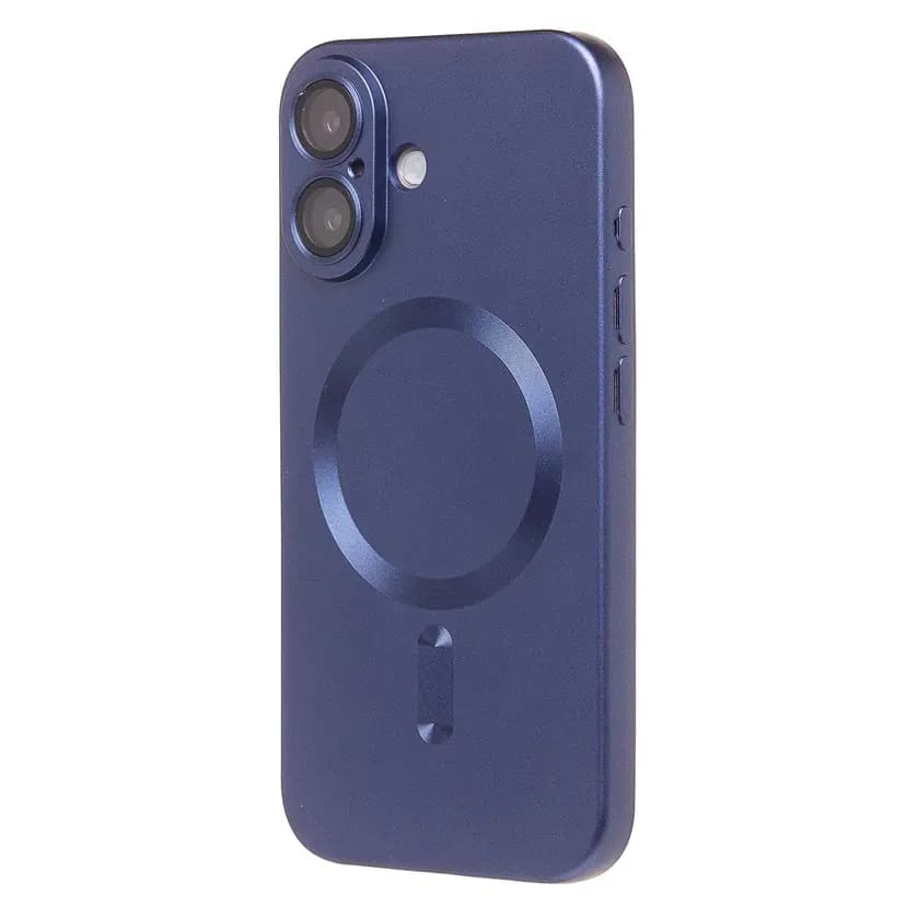 Чехол-накладка - SM020 Matte SafeMag для Apple iPhone 16 (dark blue)