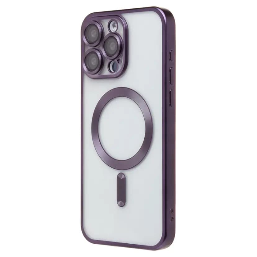 Чехол-накладка - SM027 SafeMag для Apple iPhone 15 Pro Max (dark violet) 
