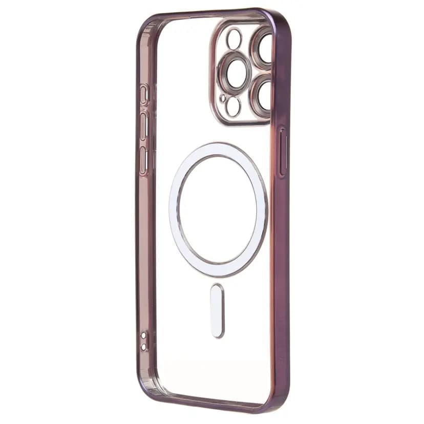 Чехол-накладка - SM027 SafeMag для Apple iPhone 15 Pro Max (dark violet)  — фото 2