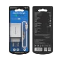 Адаптер сетевой - Borofone BA21A Long 18W QC3.0 (USB) + кабель USB - Micro-USB (white)  — фото 1