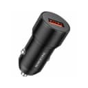 Адаптер автомобильный - Borofone BZ19A Wisdom 18W QC3.0 (USB) (black)  — фото 2