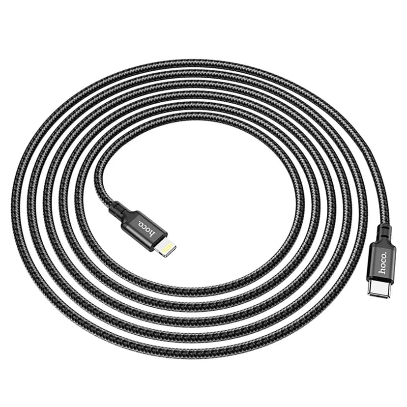Кабель Type-C - Apple lightning - Hoco X14 Times speed (100 см) (black) — фото 2