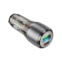 Адаптер автомобильный - Borofone BZ30 Absolute 48W PD+QC3.0 (USB/Type-C) (black)  — фото 2