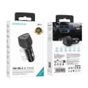 Адаптер автомобильный - Borofone BZ31 Solid 18W QC3.0 (USB) (carbon black)  — фото 1