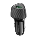 Адаптер автомобильный - Borofone BZ31 Solid 18W QC3.0 (USB) (carbon black)  — фото 2