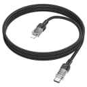 Кабель Type-C - Apple lightning - Hoco U129 Spirit (120 см) (black)  — фото 2